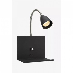 Бра MarkSlojd Sweden LOGI Wall 1L Black 107141