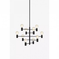 Люстра MarkSlojd Sweden PARIS Pendant 10L Sandy Black 107187