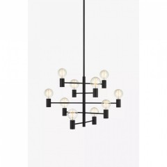 Люстра MarkSlojd Sweden PARIS Pendant 10L Sandy Black 107187