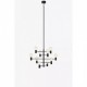 Люстра MarkSlojd Швеция PARIS Pendant 10L Sandy Black 107187