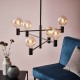 Люстра MarkSlojd Sweden CAPITAL Pendant 6L Black 107281