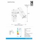 Бра - спот MarkSlojd Sweden BARCELONA Wall 1L White 107346
