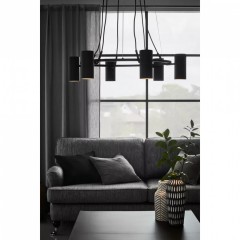 Люстра MarkSlojd Sweden PORTO Pendant 6L Black 107357