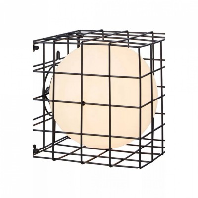 Бра MarkSlojd Sweden CAGE Table/Wall 1L Black/White 107382
