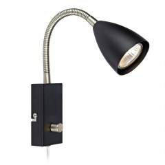 Бра - спот MarkSlojd Sweden CIRO Wall Flex 1L Black/Steel 107409