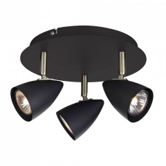 Спот MarkSlojd Sweden CIRO Ceiling 3L Black/Steel 107411