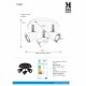 Спот MarkSlojd Sweden CIRO Ceiling 3L Black/Steel 107411