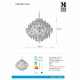 Люстра MarkSlojd Sweden HIDDEN GEM Chandelier 6L Chrome/Clear/Smoke 107415
