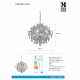 Люстра MarkSlojd Sweden HIDDEN GEM Chandelier 3L Chrome/Clear/Smoke 107416