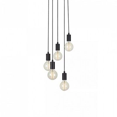 Люстра MarkSlojd Sweden SKY Pendant 5L Round Black 107467