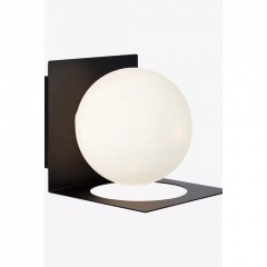 Бра MarkSlojd Sweden ZENIT Wall 1L IP44 Black/Opal 107495