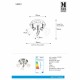 Спот MarkSlojd Sweden Vero Ceiling 3L Steel/Opal 107505