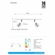 Спот MarkSlojd Sweden EXPAND Spot 2L 70cm E27 Cylinder White 107526