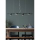 Підвісний світильник MarkSlojd Sweden ROW Pendant 4L Black 107746