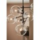 Люстра MarkSlojd Sweden ANDREW Pendant 6L Black/Clear 107748