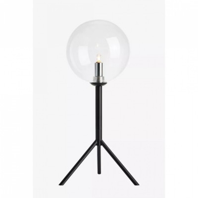 Настільна лампа MarkSlojd Sweden ANDREW Table 1L Black/Clear 107749