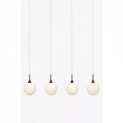 Подвесной светильник MarkSlojd Sweden QUATTRO XL Pendant 4L Black/White 107762