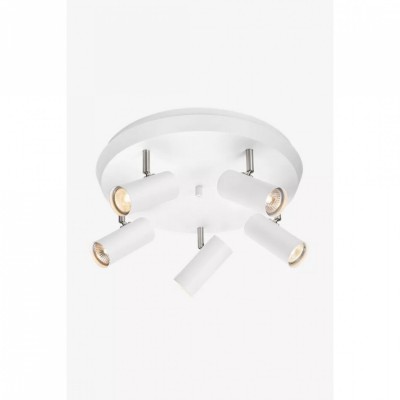 Спот MarkSlojd Sweden TORINO Ceiling 5L White/Steel 107781