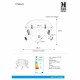 Спот MarkSlojd Sweden TORINO Ceiling 5L White/Steel 107781