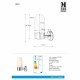Бра MarkSlojd Sweden ZEN Wall 1L Chrome/White IP44 107799