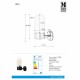 Бра MarkSlojd Sweden ZEN Wall 1L Black/Clear IP44 107800
