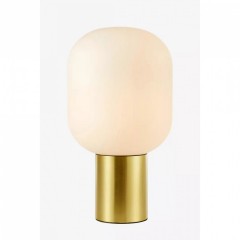 Настільна лампа MarkSlojd Sweden BROOKLYN Table 1L 44cm Brushed Brass/White 107868