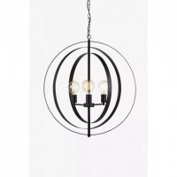 Люстра MarkSlojd Sweden ORBIT Pendant 3L Matt Black 107942