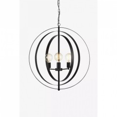 Люстра MarkSlojd Sweden ORBIT Pendant 3L Matt Black 107942