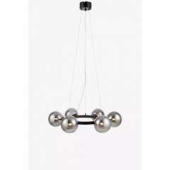 Люстра MarkSlojd Sweden CIRCLE Pendant 6L Black/Smoke 108051
