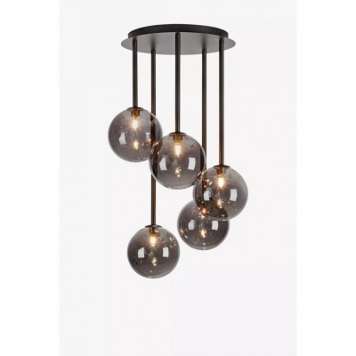 Люстра MarkSlojd Sweden UNIVERSE Ceiling 5L Black/Smoke 108111
