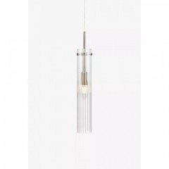 Підвісний світильник MarkSlojd Sweden TUBO Pendant 1L Steel/Clear 108112
