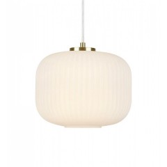 Підвісний світильник MarkSlojd Sweden SOBER Pendant Small 1L Brushed Brass/White 108123