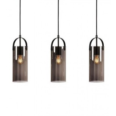 Підвісний світильник MarkSlojd Sweden GLORY Pendant 3L Black/Smoke 108219