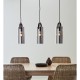 Підвісний світильник MarkSlojd Sweden GLORY Pendant 3L Black/Smoke 108219