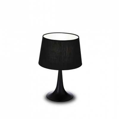 Настольная лампа Ideal Lux LONDON TL1 SMALL NERO 110554 Настольная лампа Ideal Lux LONDON TL1 SMALL NERO 110554