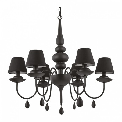 Люстра Ideal Lux BLANCHE SP6 NERO 111872