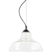 Підвісний світильник Ideal Lux BISTRO' SP1 PLATE TRASPARENTE 112336