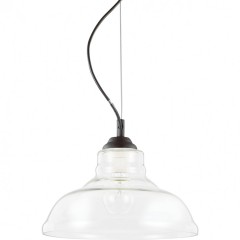 Подвесной светильник Ideal Lux BISTRO' SP1 PLATE TRASPARENTE 112336