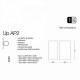 Архитектурное освещение Ideal Lux UP AP2 ANTRACITE 115337