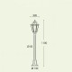 Фонарный столб Ideal Lux ANNA PT1 BIANCO 120454