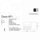 Ночная подсветка Ideal Lux DOWN AP1 ANTRACITE 122045