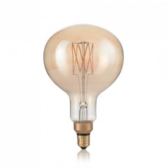 Лампочка Ideal Lux E27 VINTAGE XL 04W GLOBO D095 AMBRA 2200K 129877
