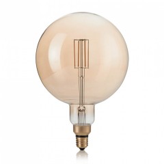 Лампочка Ideal Lux E27 VINTAGE XL 04W GLOBO D125 AMBRA 2200K 130187