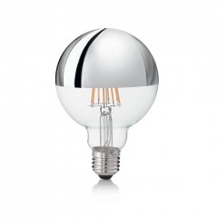 Лампочка Ideal Lux E27 08W GLOBO D095 CROMO 3000K 135526