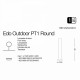 Стовпчик Ideal Lux EDO OUTDOOR PT1 ROUND ANTRACITE 138510