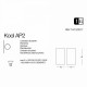 Бра Ideal Lux KOOL AP2 141275