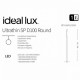 Подвесной светильник Ideal Lux ULTRATHIN D100 ROUND NERO 142913