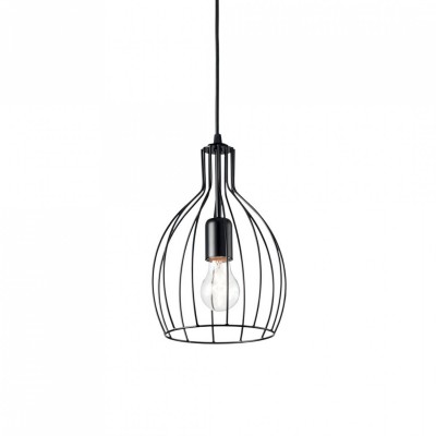 Подвесной светильник Ideal Lux AMPOLLA-2 SP1 NERO 148151 Подвесной светильник Ideal Lux AMPOLLA-2 SP1 NERO 148151