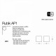 Архітектурне освітлення Ideal Lux RUBIK AP1 ANTRACITE 4000K 149738
