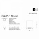 Точковий світильник Ideal Lux OAK PL1 ROUND BIANCO 150420
